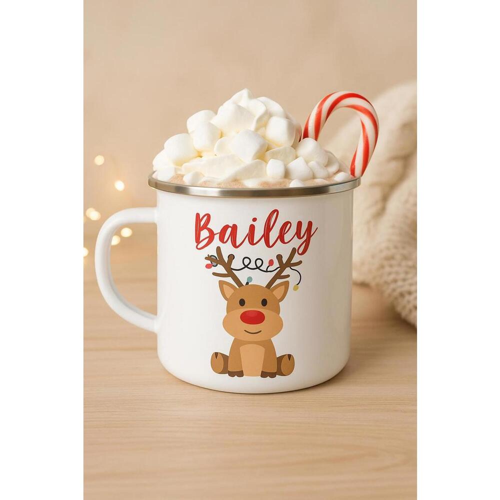 Kids Personalized Hot Cocoa Mug, Children's Hot Cocoa Cup, Christmas Gift